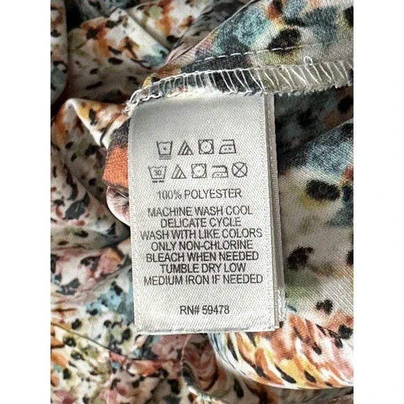 Lucy & Laurel Floral Spaghetti Strap Maxi Dress - Size M - Picture 7 of 9